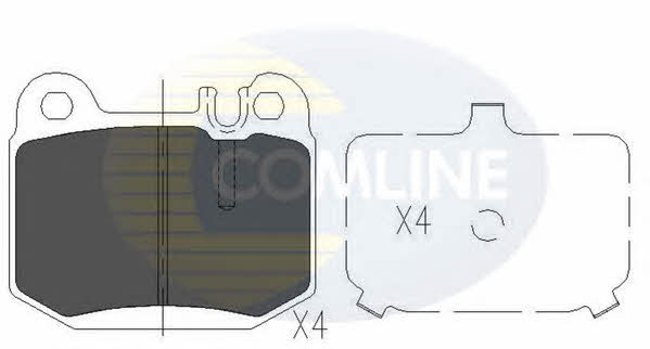 Comline CBP06025 Brake Pad Set, disc brake CBP06025