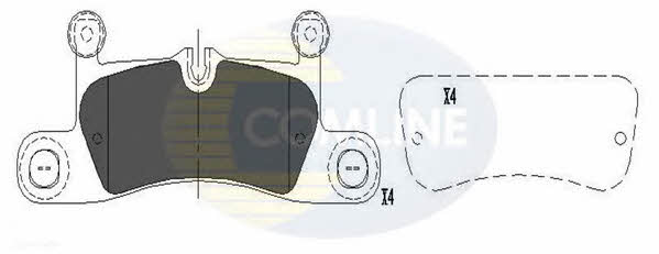 Comline CBP06048 Brake Pad Set, disc brake CBP06048