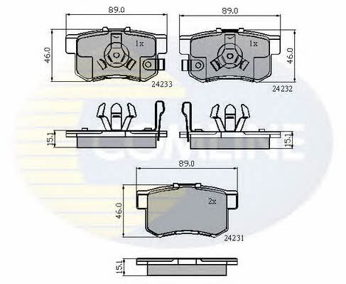 Comline CBP31736 Brake Pad Set, disc brake CBP31736