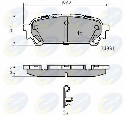 Comline CBP31775 Brake Pad Set, disc brake CBP31775