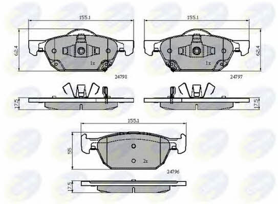 Comline CBP32018 Brake Pad Set, disc brake CBP32018