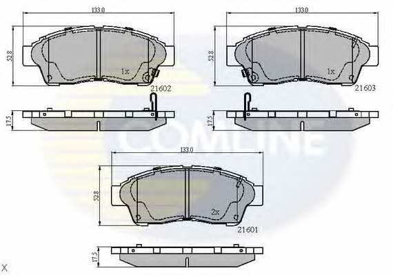 Comline CBP3260 Brake Pad Set, disc brake CBP3260