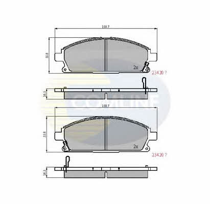 Comline CBP3591 Brake Pad Set, disc brake CBP3591