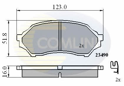 Comline CBP3817 Brake Pad Set, disc brake CBP3817