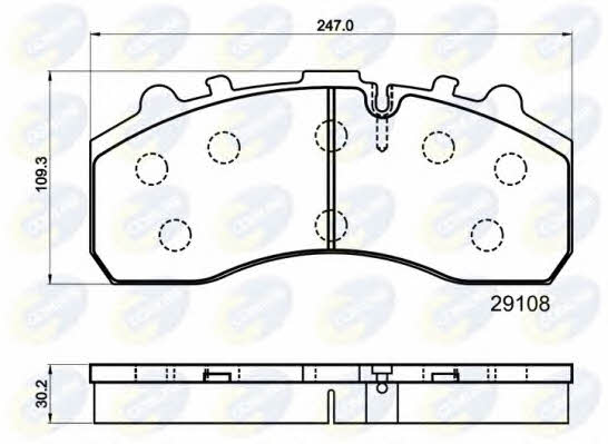 Comline CBP9042MK Brake Pad Set, disc brake CBP9042MK