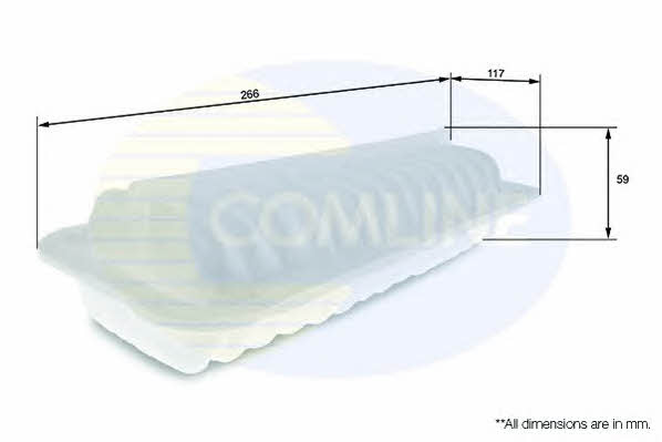 Comline CTY12085 Air filter CTY12085