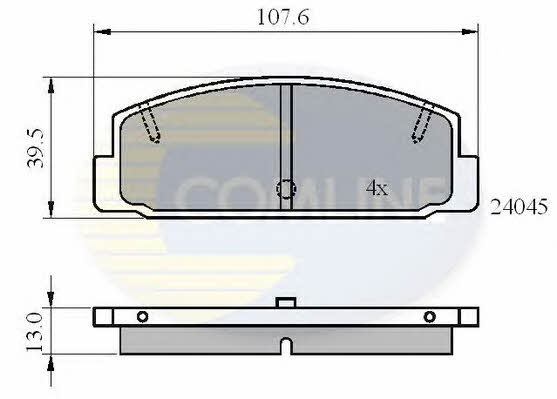 Comline CBP0819 Brake Pad Set, disc brake CBP0819