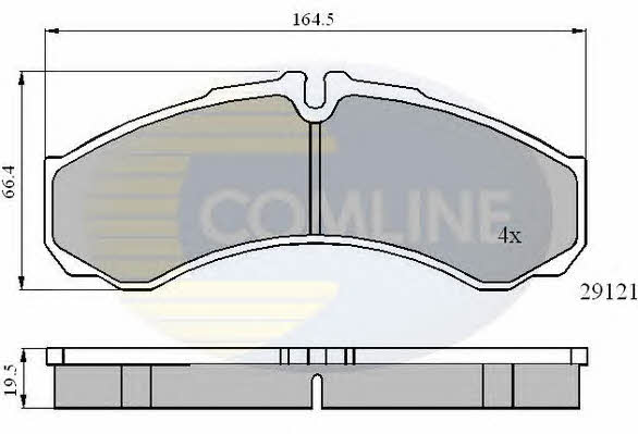 Comline CBP0931 Brake Pad Set, disc brake CBP0931