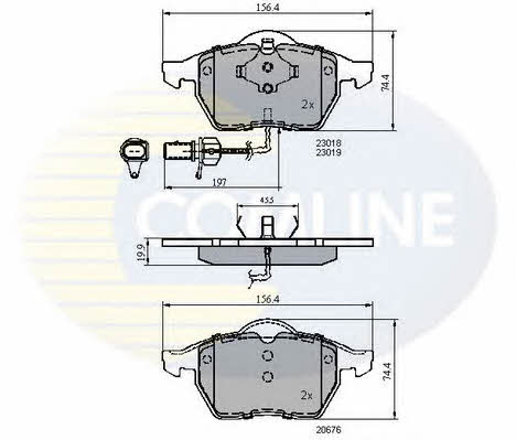 Comline CBP11025 Brake Pad Set, disc brake CBP11025
