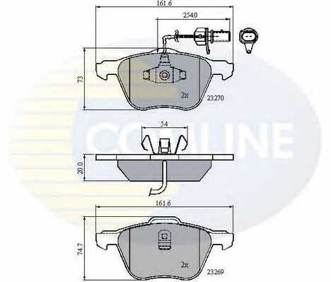 Comline CBP11136 Brake Pad Set, disc brake CBP11136