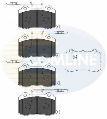 Comline CBP11227 Brake Pad Set, disc brake CBP11227