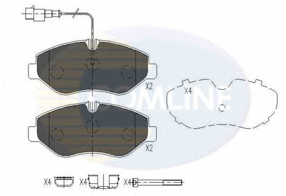 Comline CBP16034 Brake Pad Set, disc brake CBP16034