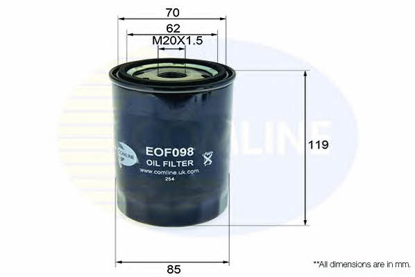 Comline EOF098 Oil Filter EOF098