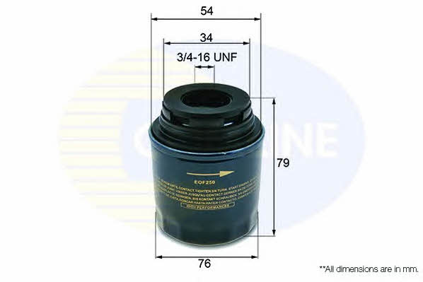 Comline EOF250 Oil Filter EOF250