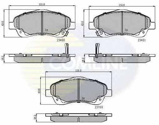 Comline CBP31140 Brake Pad Set, disc brake CBP31140