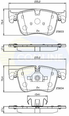 Comline CBP02236 Brake Pad Set, disc brake CBP02236