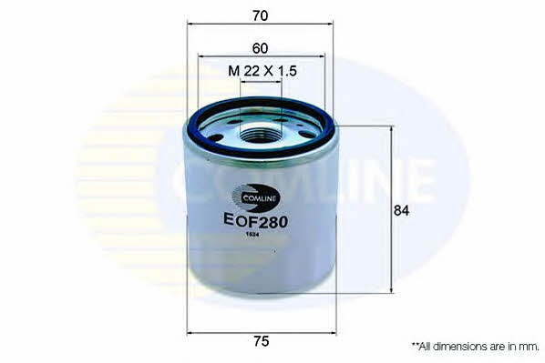 Comline EOF280 Oil Filter EOF280