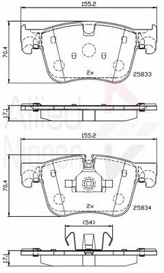 Comline ADB02236 Brake Pad Set, disc brake ADB02236