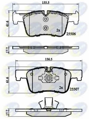 Comline CBP02130 Brake Pad Set, disc brake CBP02130