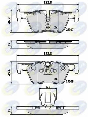 Comline CBP02131 Brake Pad Set, disc brake CBP02131