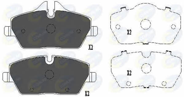 Comline CBP02160 Brake Pad Set, disc brake CBP02160