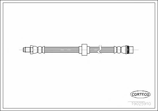 Corteco 19025910 Brake Hose 19025910 19025910 Corteco Brake Hose