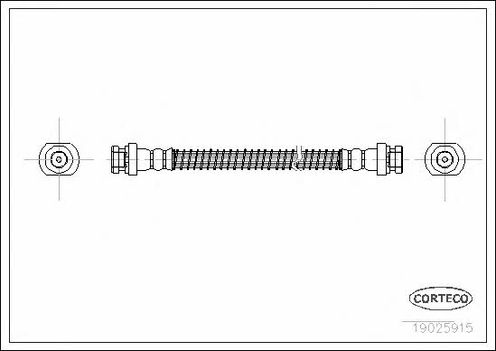 Corteco 19025915 Brake Hose 19025915