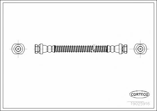 Corteco 19025916 Brake Hose 19025916