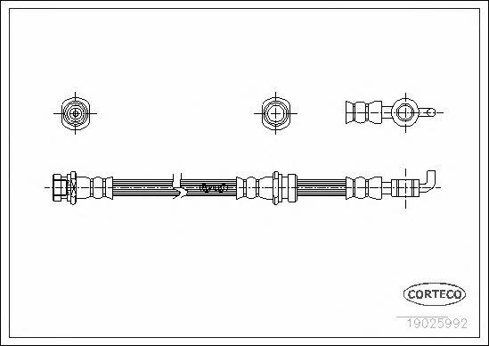 Corteco 19025992 Brake Hose 19025992