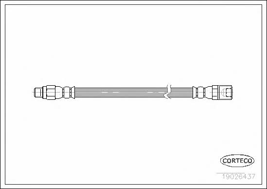 Corteco 19026437 Brake Hose 19026437 19026437 Corteco Brake Hose