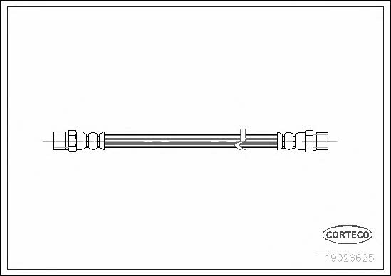 Corteco 19026625 Brake Hose 19026625 19026625 Corteco Brake Hose