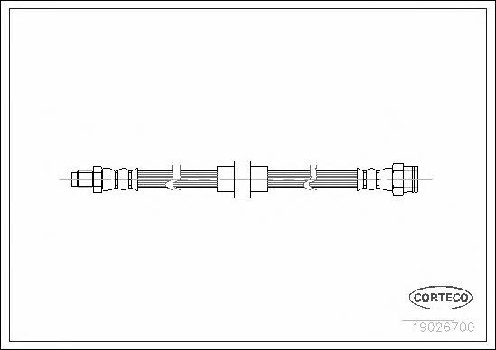 Corteco 19026700 Brake Hose 19026700