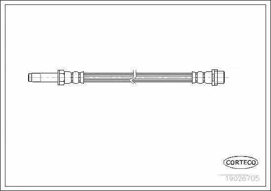 Corteco 19026705 Brake Hose 19026705