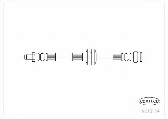 Corteco 19018124 Brake Hose 19018124