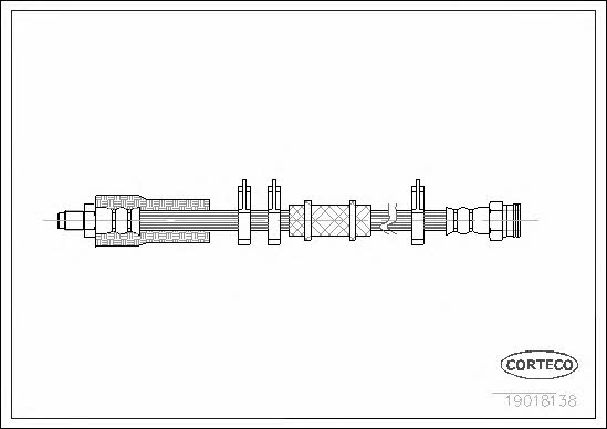 Corteco 19018138 Brake Hose 19018138