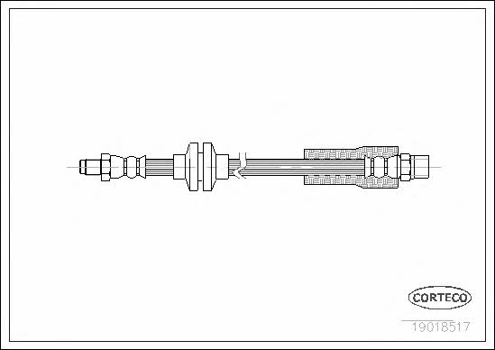 Corteco 19018517 Brake Hose 19018517 19018517 Corteco Brake Hose