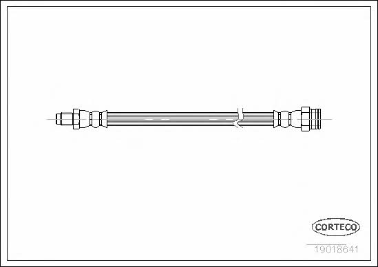 Corteco 19018641 Brake Hose 19018641 19018641 Corteco Brake Hose