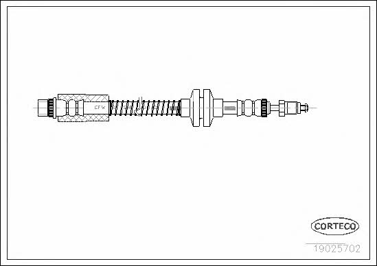 Corteco 19025702 Brake Hose 19025702