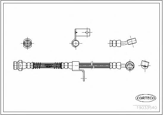 Corteco 19033540 Brake Hose 19033540