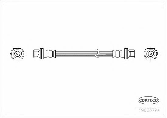 Corteco 19033794 Brake Hose 19033794