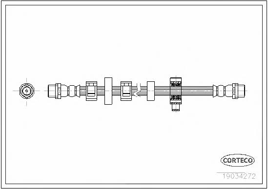 Corteco 19034272 Brake Hose 19034272