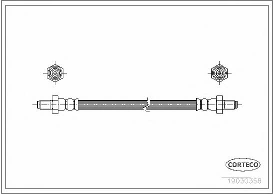 Corteco 19030358 Brake Hose 19030358