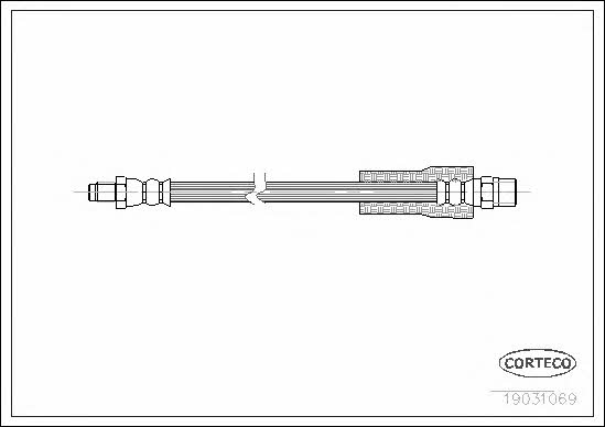 Corteco 19031069 Brake Hose 19031069