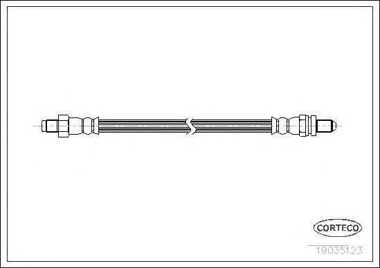 Corteco 19035123 Brake Hose 19035123 19035123 Corteco Brake Hose