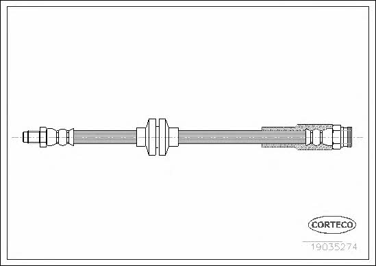Corteco 19035274 Brake Hose 19035274 19035274 Corteco Brake Hose