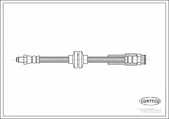 Corteco 19035281 Brake Hose 19035281 19035281 Corteco Brake Hose