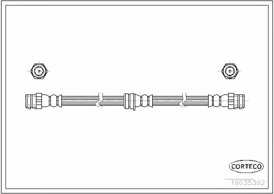 Corteco 19035392 Brake Hose 19035392