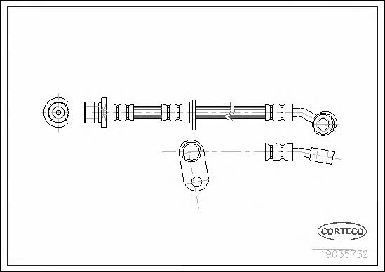 Corteco 19035732 Brake Hose 19035732