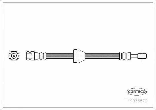 Corteco 19035872 Brake Hose 19035872