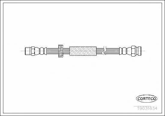 Corteco 19031634 Brake Hose 19031634